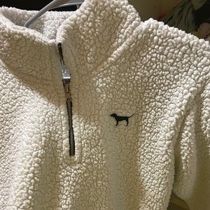 VS PINK white sherpa